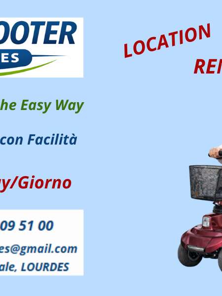 LOCATION DE SCOOTERS EASY SCOOTER LOURDES