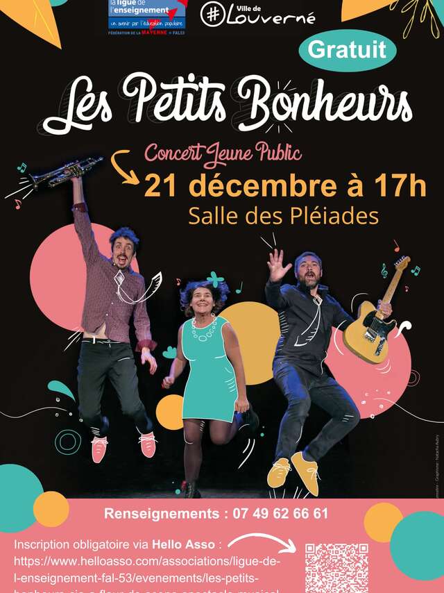 Concert : Les Petits Bonheurs - Salle des Pléiades