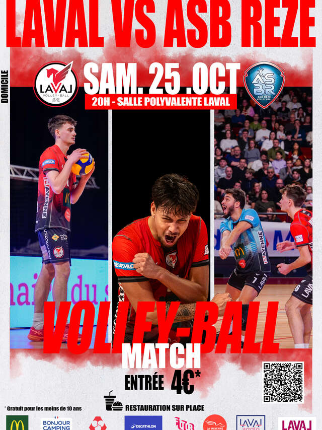 Match de Volley-Ball : Laval VS ASB Rezé
