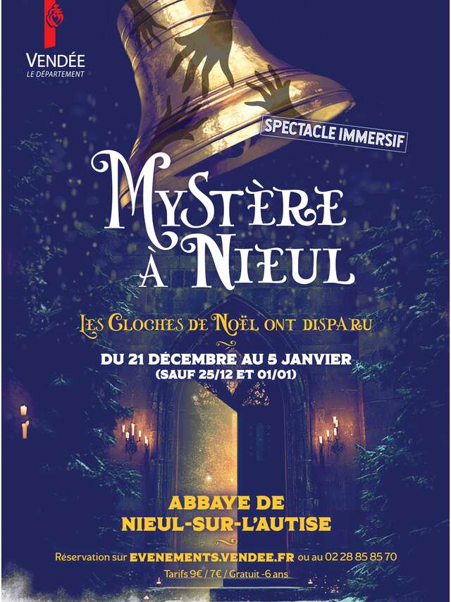 "MYSTÈRE À NIEUL" À L'ABBAYE DE NIEUL-SUR-L'AUTISE