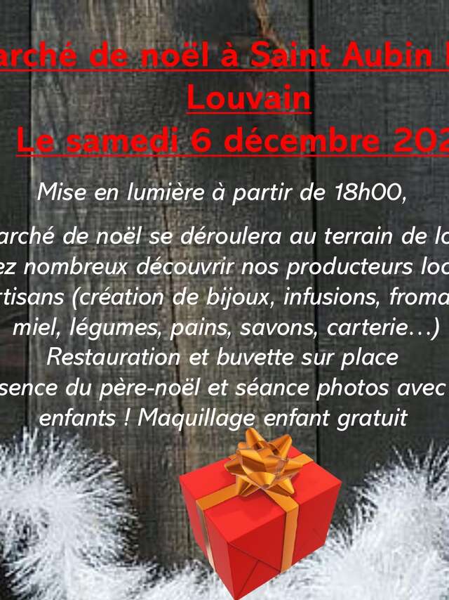 Marché de Noël à Saint-Aubin-Fosse-Louvain