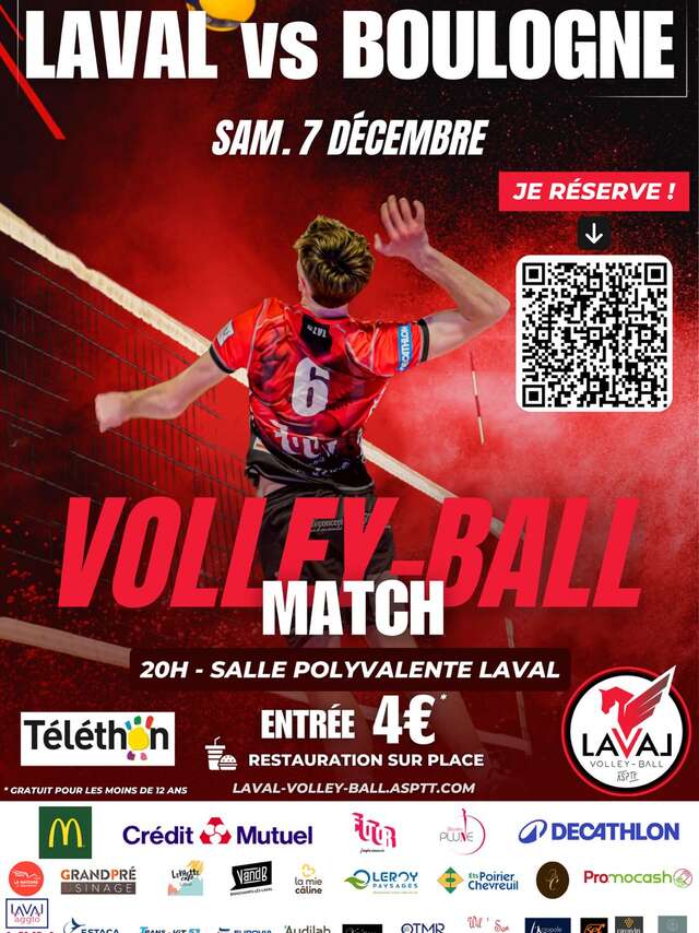 Laval vs Boulogne - Match de Volley Ball