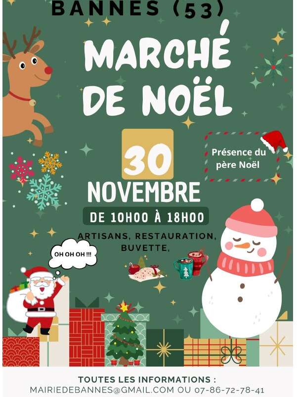 Marché de Noël & vide-grenier à Bannes