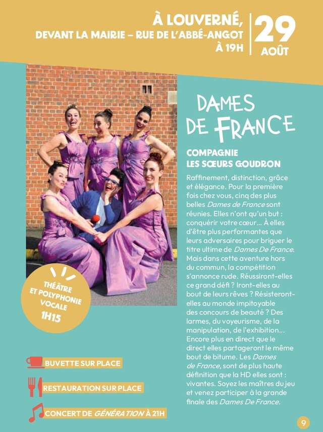 "Dames de France" - Les Estivales de l'Agglo