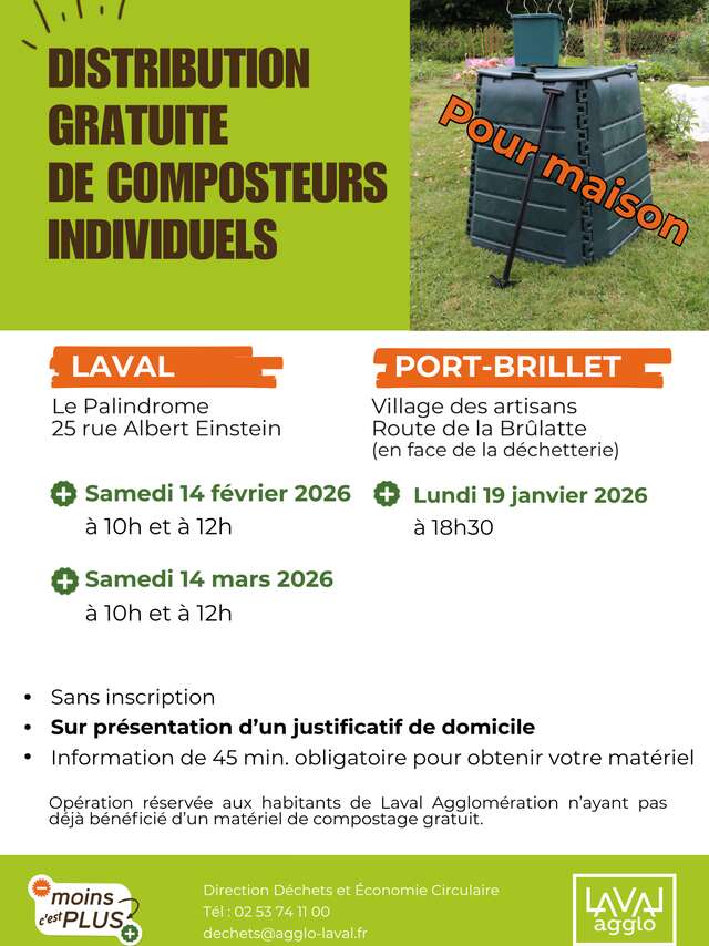 Information et distribution de composteur