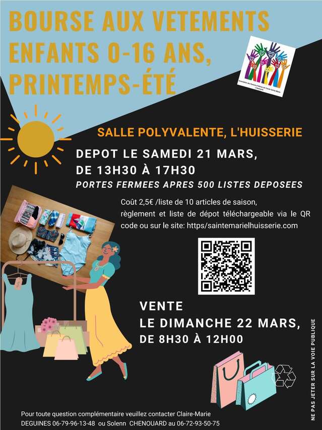 Bourse au Vêtements de l'APEL de L'Huisserie