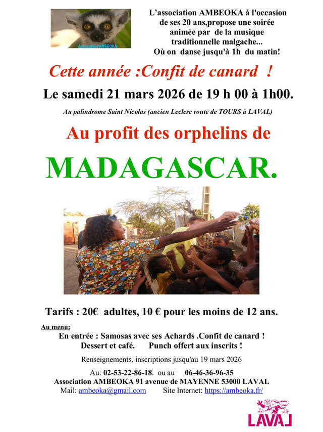 Soirée repas malgache animé par de la musique traditionnelle malgache