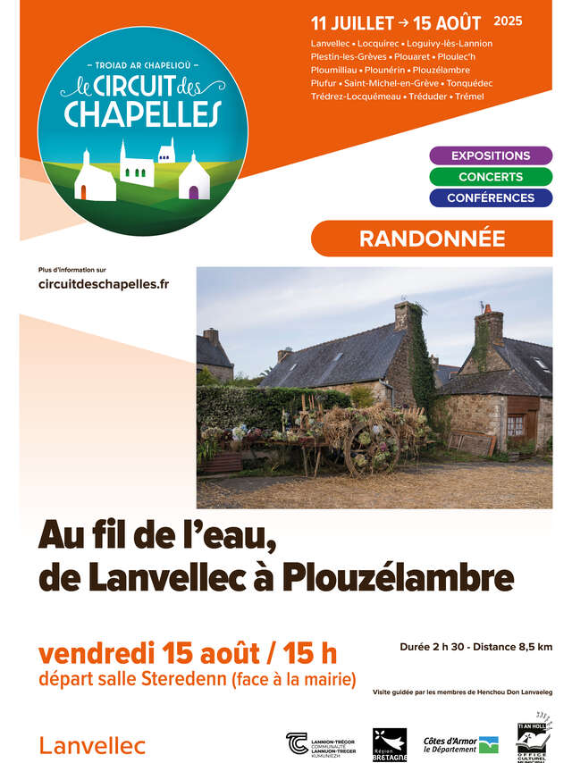 Au fil de l’eau, de Lanvellec à Plouzélambre - Circuit des Chapelles