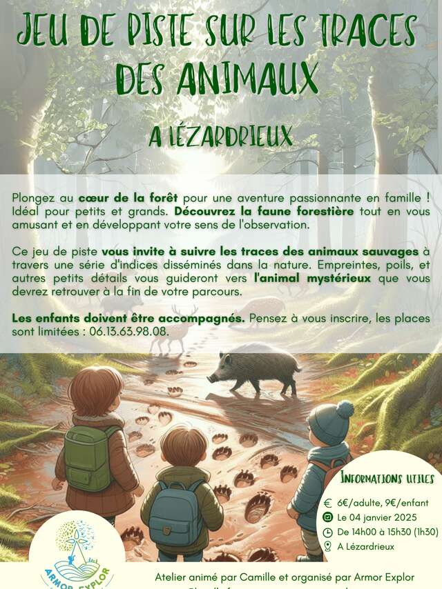 Jeu de piste : sur les traces des animaux