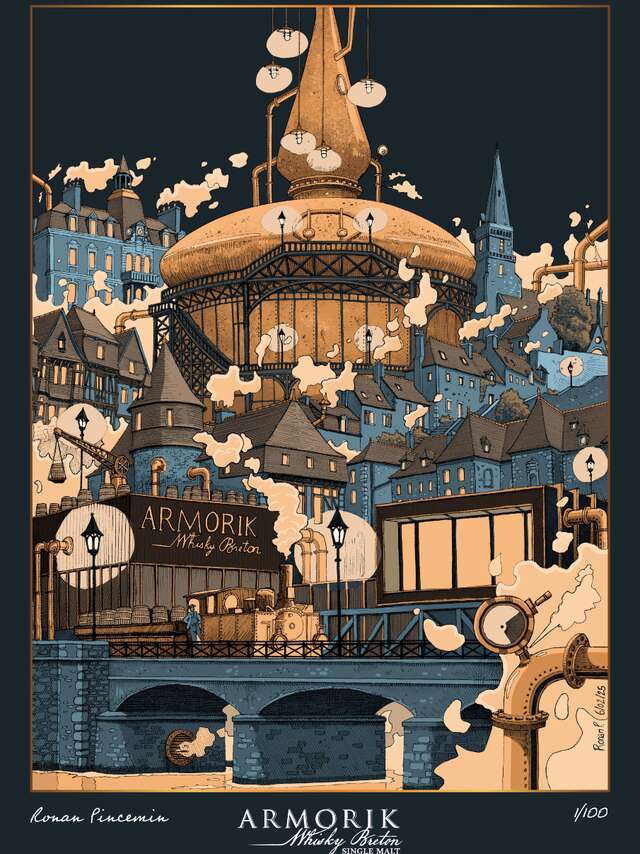 Villes imaginaires de Bretagne par l'artiste Ronan Pincemin