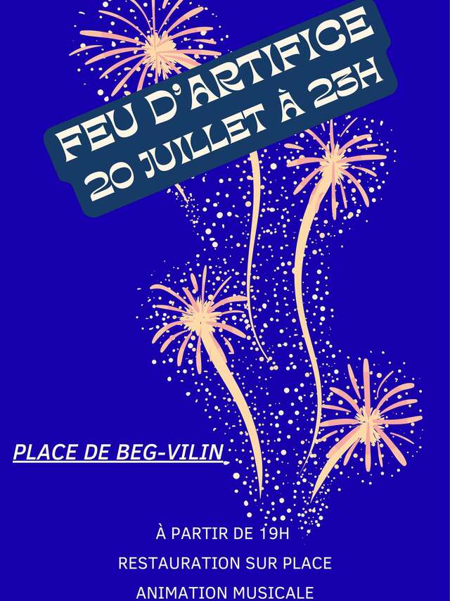 Soirée festive et feu d'artifice