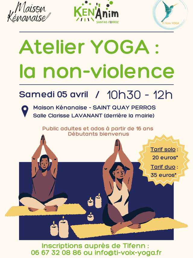 Atelier yoga sur la non-violence