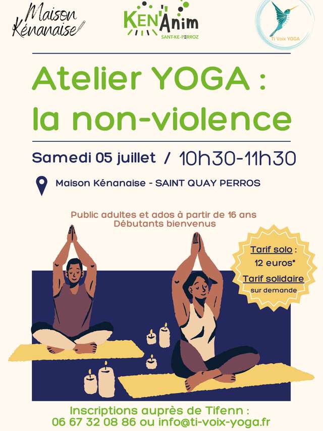 Atelier yoga sur la non-violence