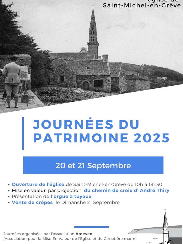 Mise en valeur de l'église de Saint-Michel-en-Grève