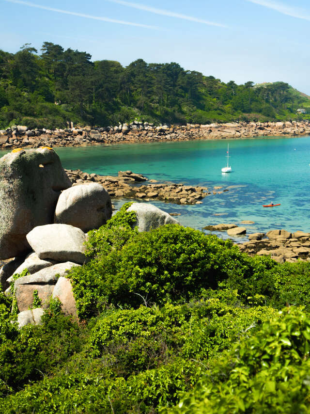 Île Milliau, à la frontière du granite rose