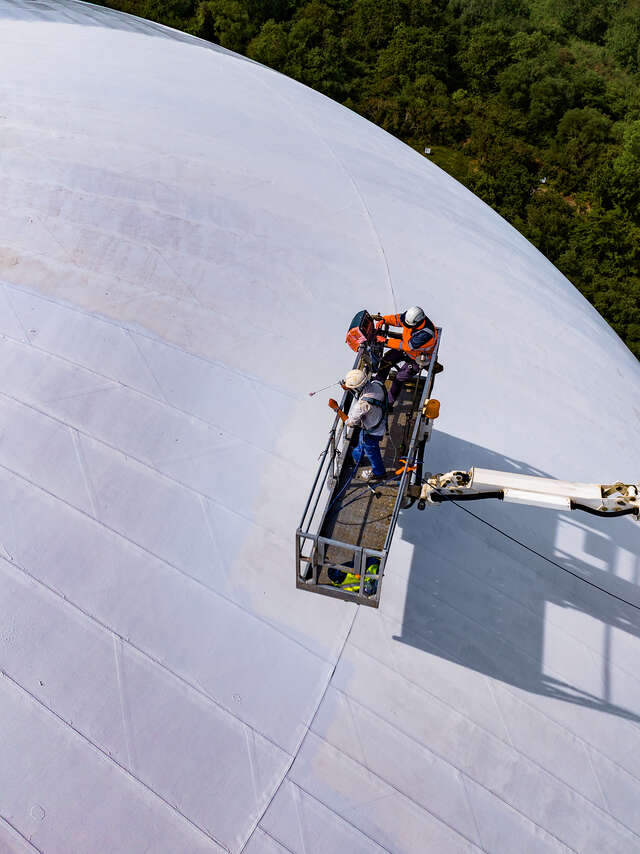 Retour sur la peinture XXL du Radôme -  Journées européennes du patrimoine