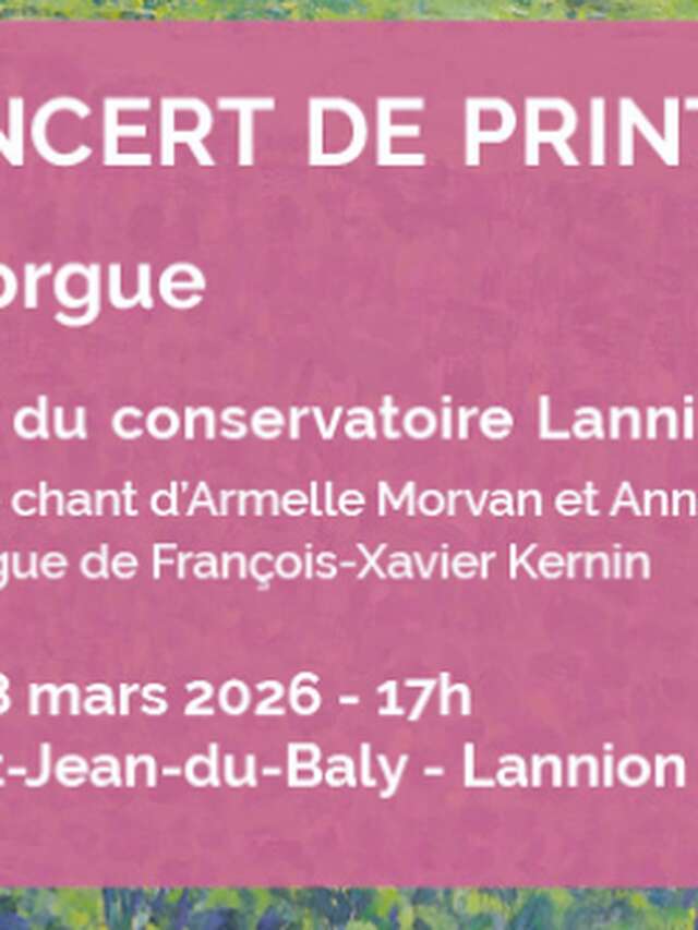 Concert de printemps - voix et orgue