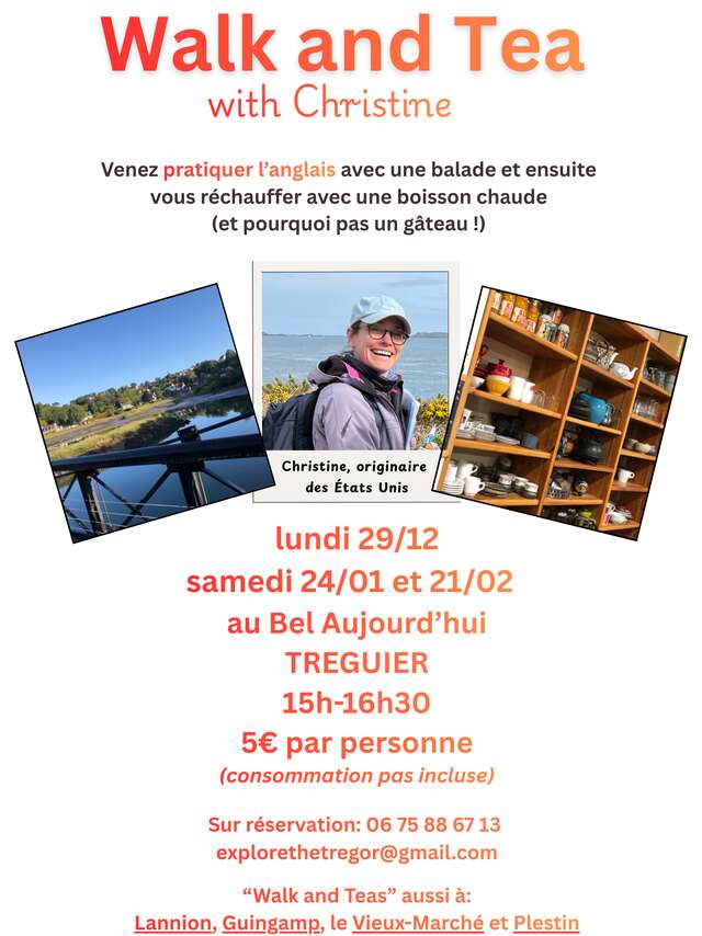 Walk and Tea with Christine in Tréguier