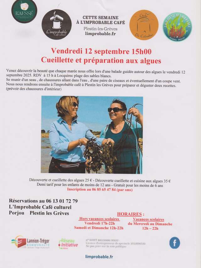 Cueillette et préparation aux algues