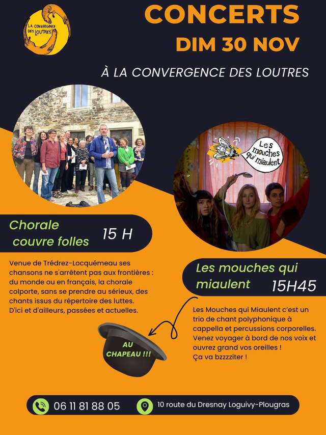 Concerts à la Convergence des Loutres