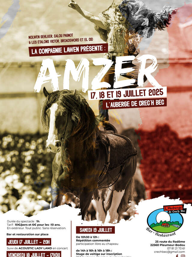 Amzer, spectacle équestre en plein air