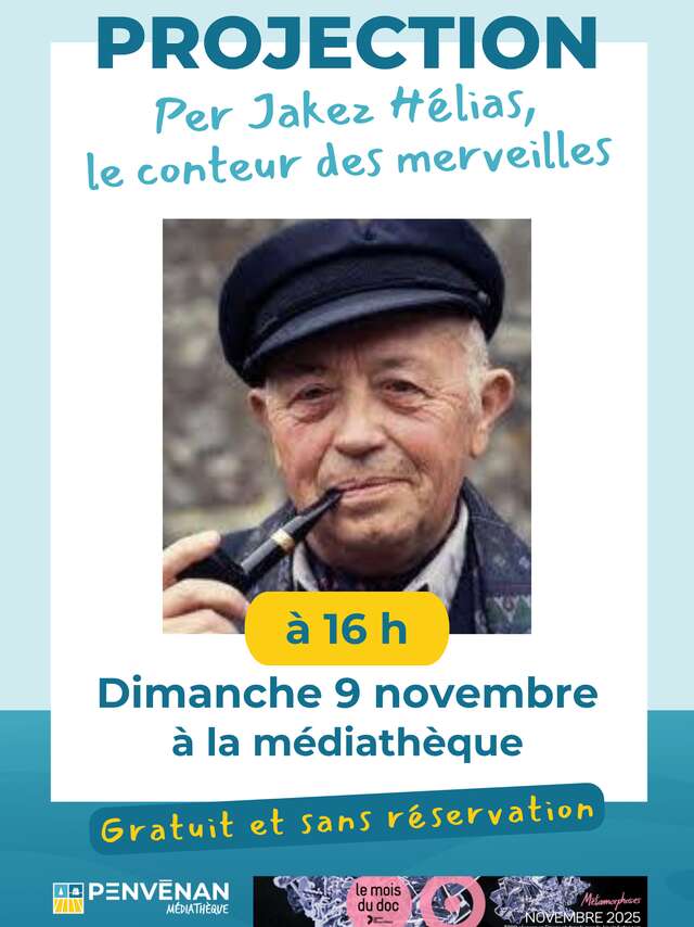 Projection du film : Per Jakez Hélias, le conteur des merveilles