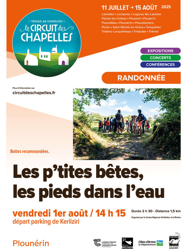 Les p'tites bêtes, les pieds dans l'eau