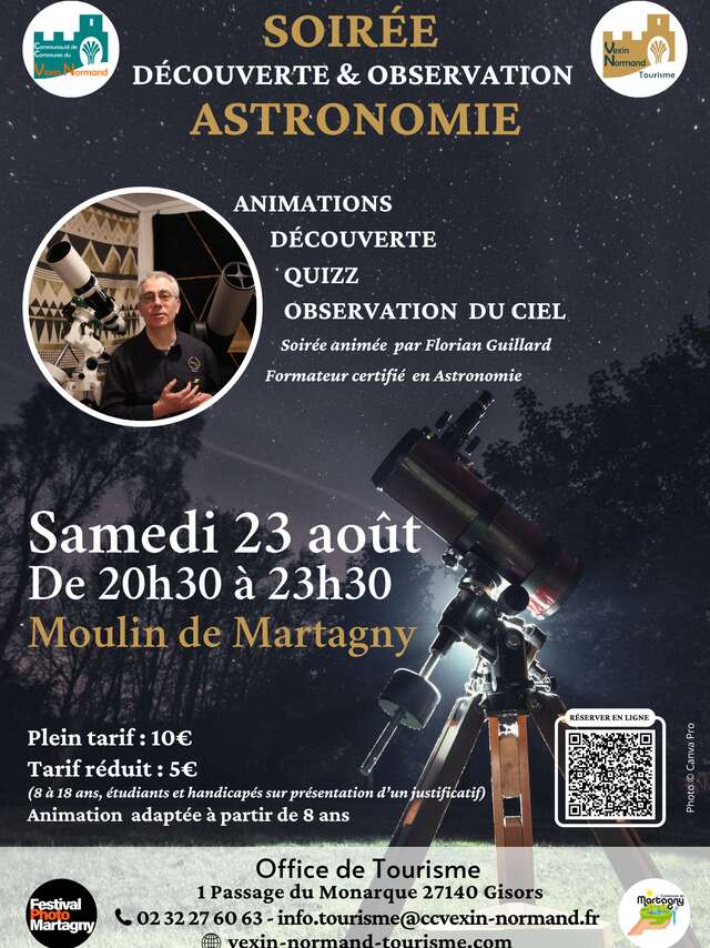 Soirée découverte et observation astronomie