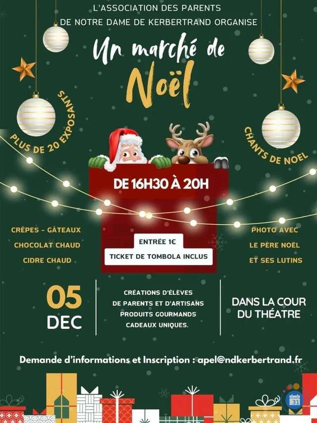 Marché de noël de l'APEL de Notre Dame de Kerbertrand