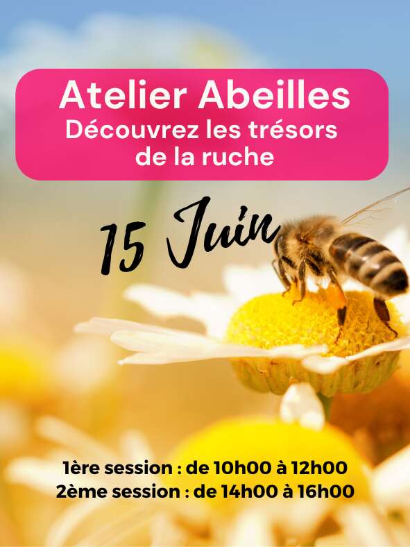 ATELIER ABEILLES : DÉCOUVREZ LES TRÉSORS DE LA RUCHE