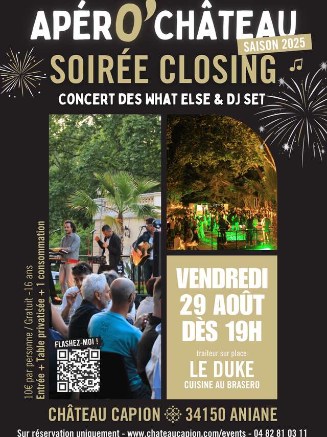 APÉR’O CHÂTEAU : CLOSING POP ROCK