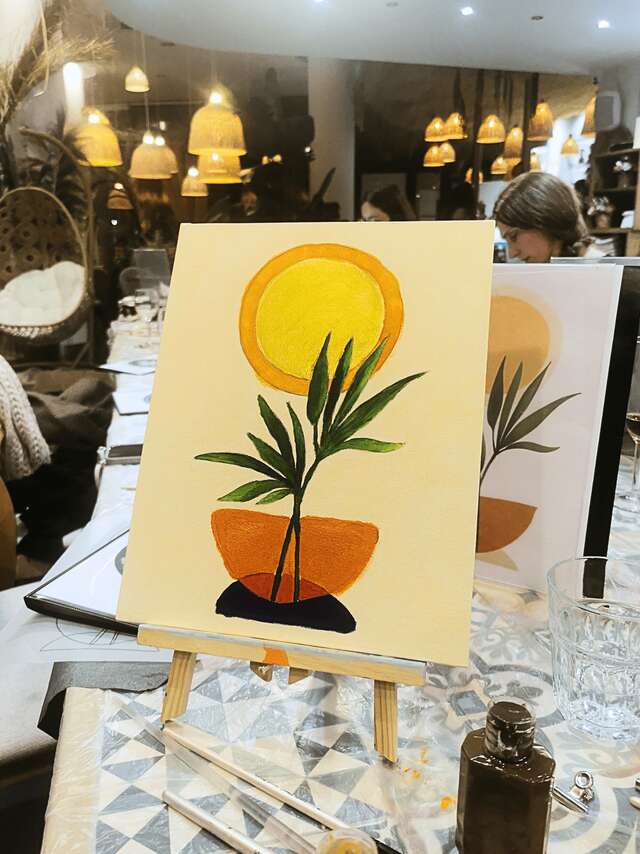 PAINT & DRINK AVEC LE CANVAS CLUB • RESTAURANT L'ATMOSPHÈRE