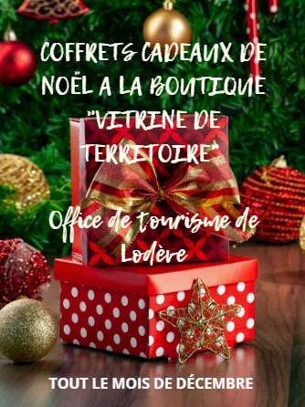 NOËL À LA BOUTIQUE "VITRINE DE TERRITOIRE" DE L'OFFICE DE TOURISME LODÉVOIS ET LARZAC