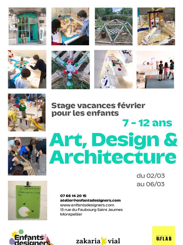 STAGE ENFANTS : ART, DESIGN & ARCHITECTURE – GÉOMÉTRIE DANS L’ESPACE
