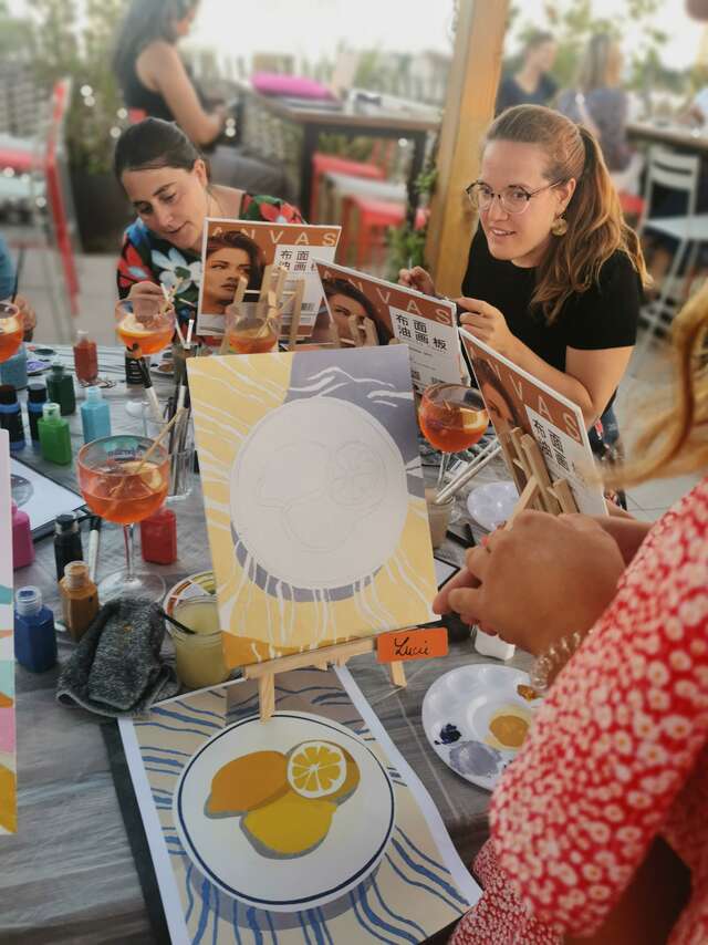 PAINT & DRINK AVEC LE CANVAS CLUB