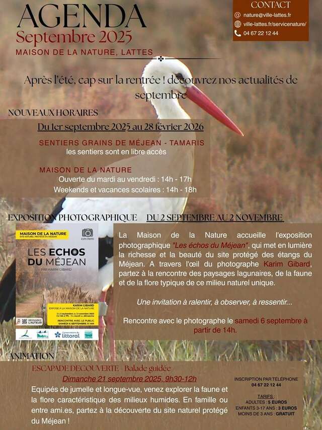 EXPOSITION PHOTOGRAPHIQUE - MAISON DE LA NATURE