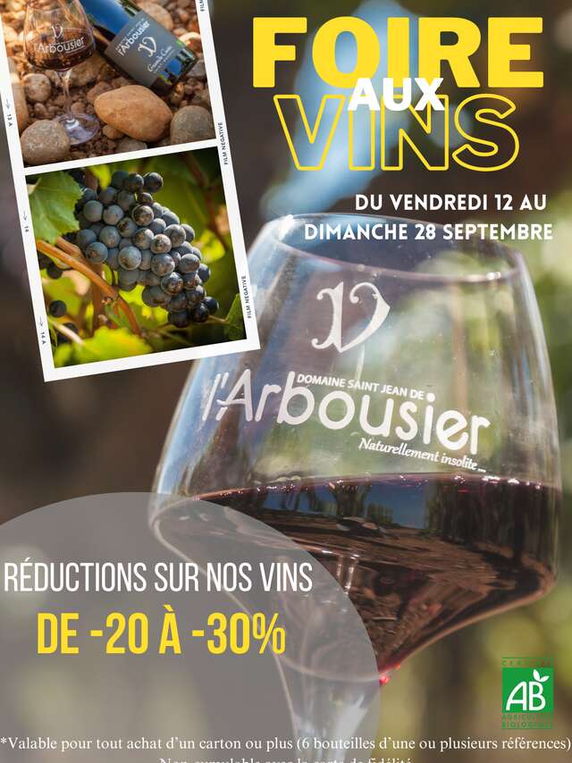 LA FOIRE AUX VINS DE L'ARBOUSIER