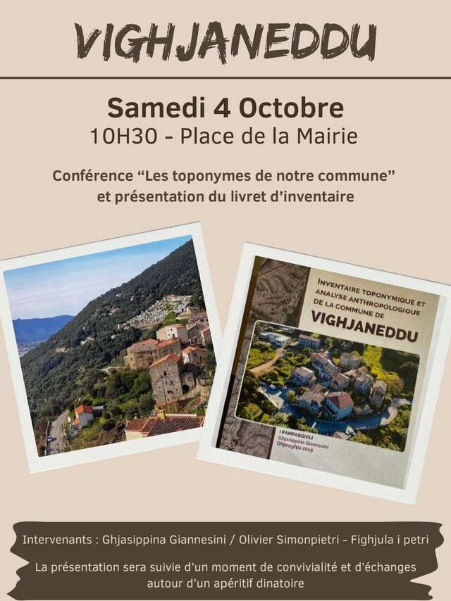 Conférence "Les toponymes de notre commune"