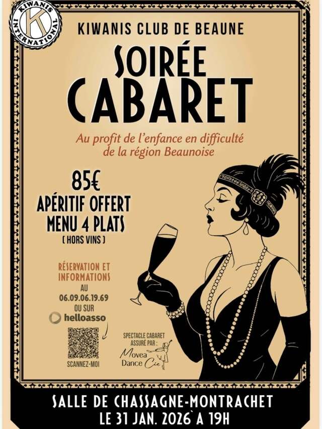 Soirée cabaret - au profit de l'enfance en difficulté de la région beaunoise