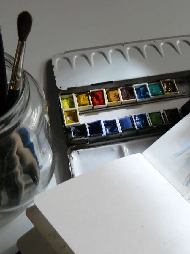 Rando-croquis et peinture