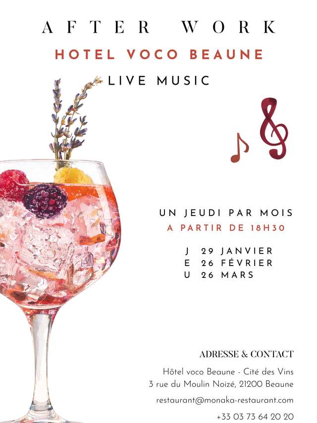 Afterwork à l'Hôtel voco Beaune - Cité des Vins