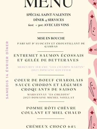 Soirée de la Saint-Valentin au Wine Not