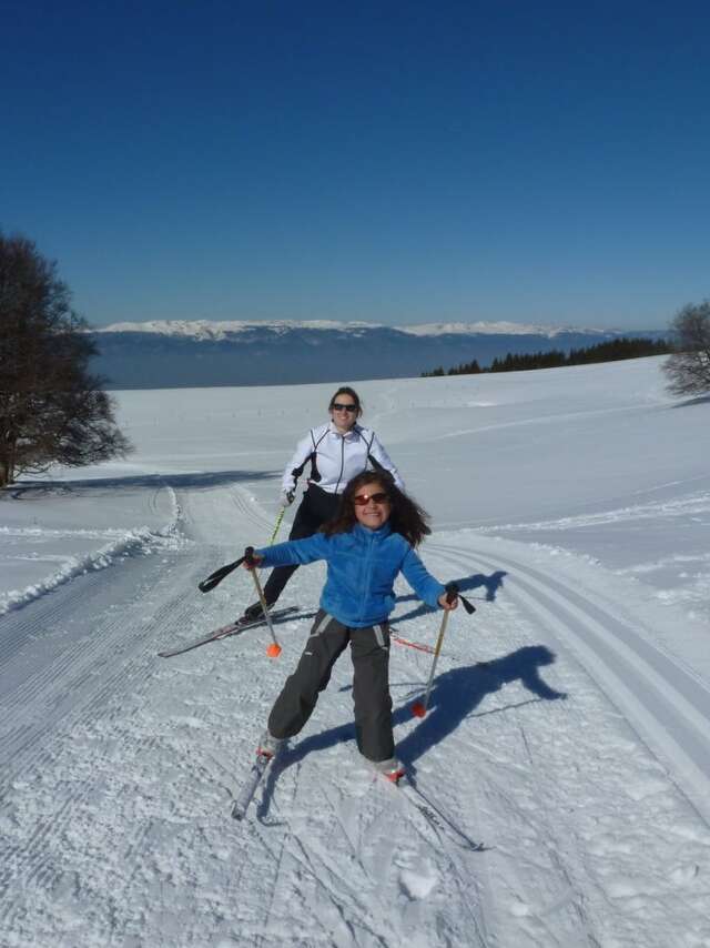 Ski de fond à la Croisette - Piste bleue - Les pitons