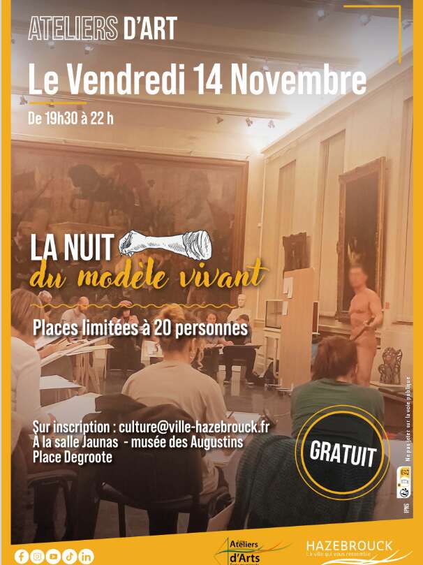 La nuit du modèle vivant au Musée des Augustins