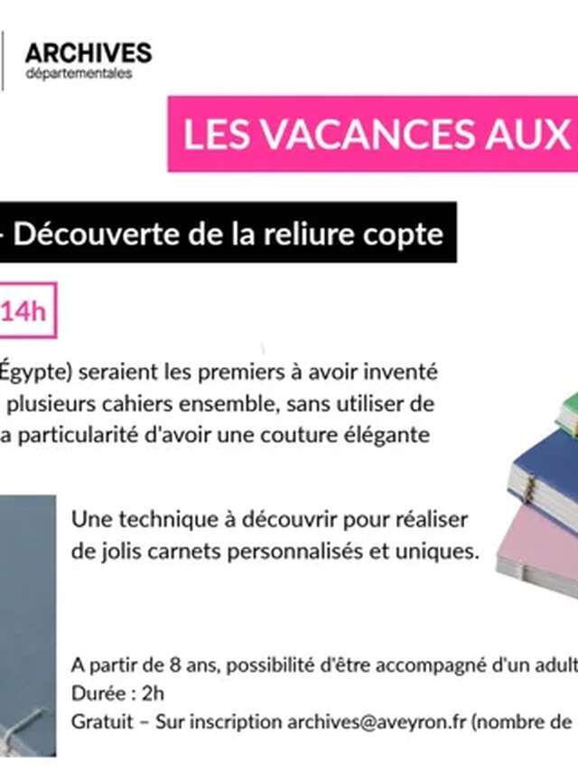 Atelier reliure copte - réalisation d'un carnet