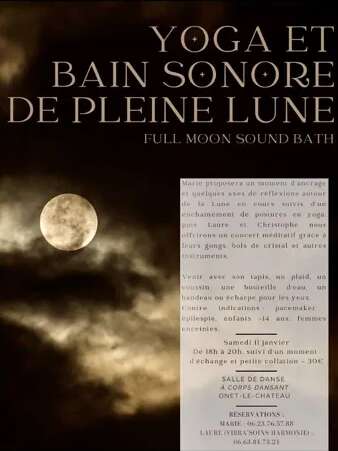 Yoga et bain sonore de pleine Lune