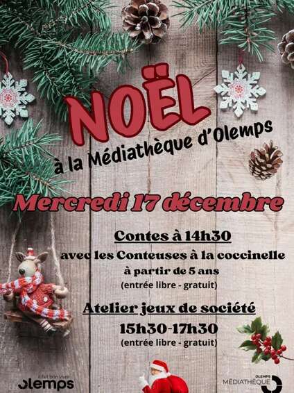 Noël à la médiathèque d'Olemps