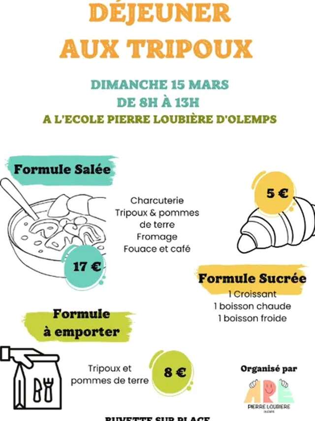 Déjeuner aux tripoux APE Pierre Loubière