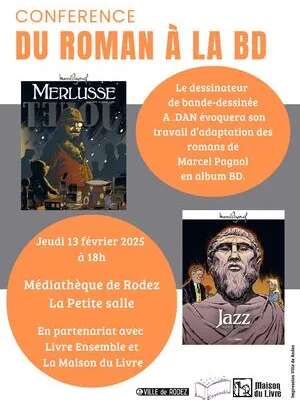 Conférence à la Médiathèque de Rodez : adaptation d'un roman en BD