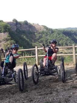 Rando accompagnée en VTT électrique à quatre roues (quadbike)